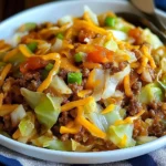 Healthy Chinese Ground Beef & Cabbage Stir Fry