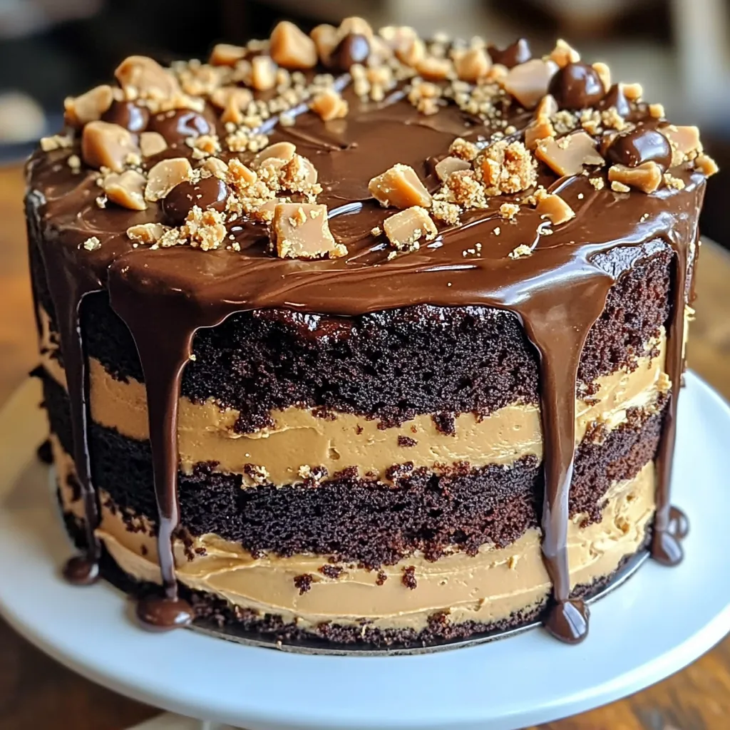 Chocolate Peanut Butter Layer Cake