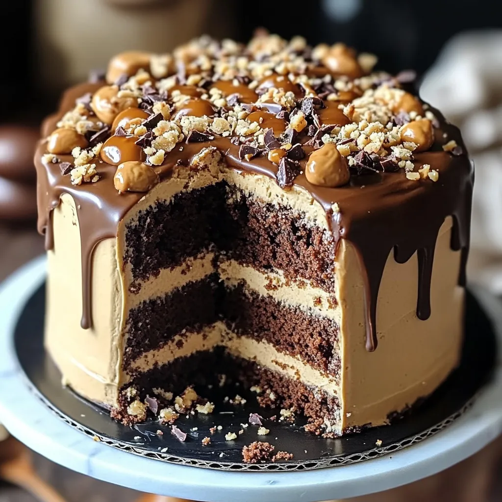 Chocolate Peanut Butter Layer Cake