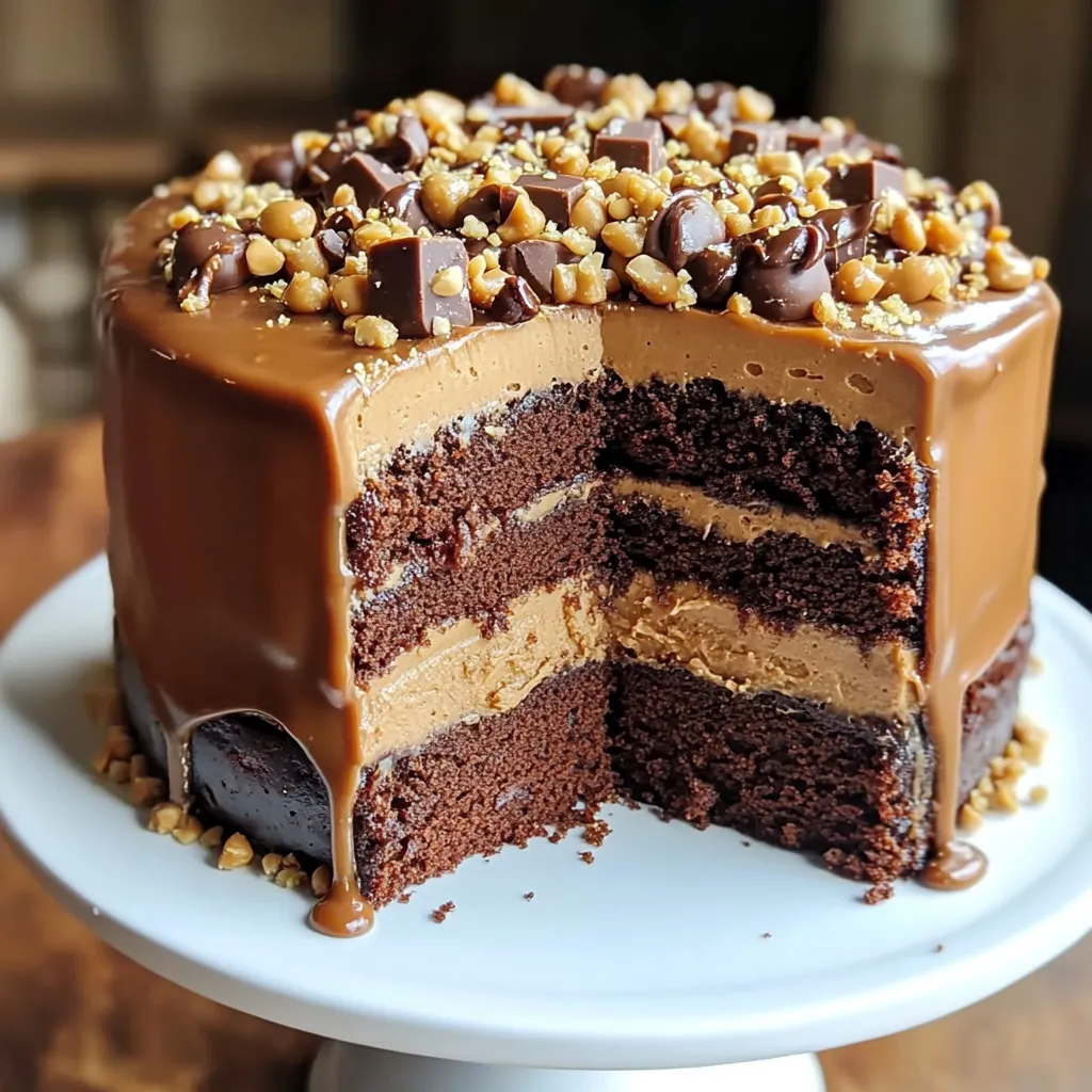 Chocolate Peanut Butter Layer Cake