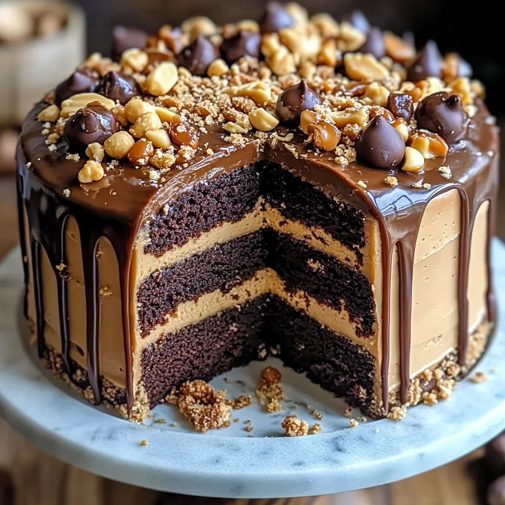 Chocolate Peanut Butter Layer Cake