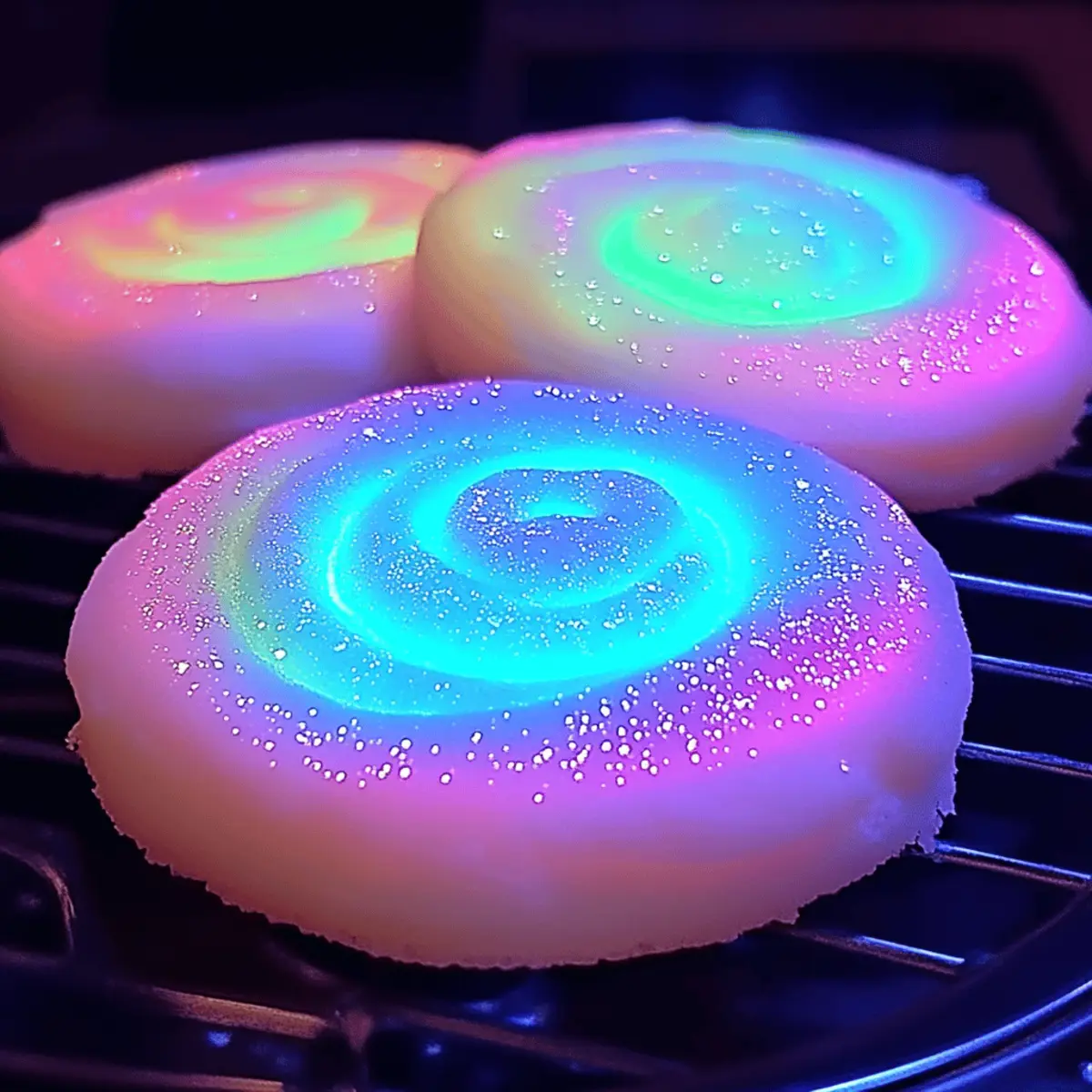 Glow-in-the-Dark Cotton Candy Cookies