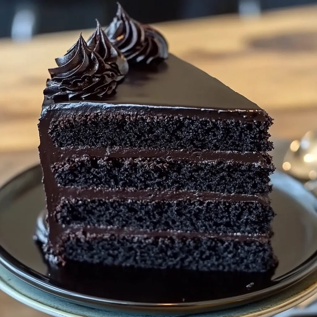 black cocoa cake