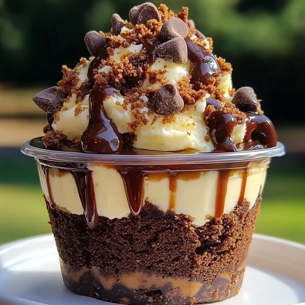 Loaded Brownie Cheesecake Cup Recipe