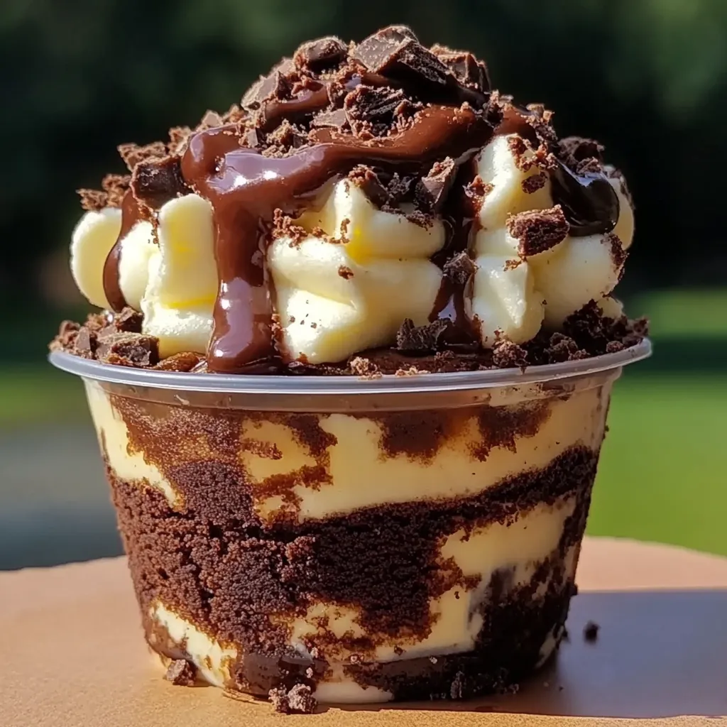 Loaded Brownie Cheesecake Cup Recipe