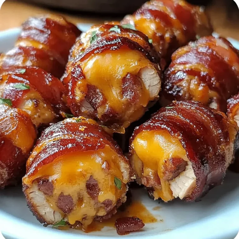 Bacon wrapped meatballs