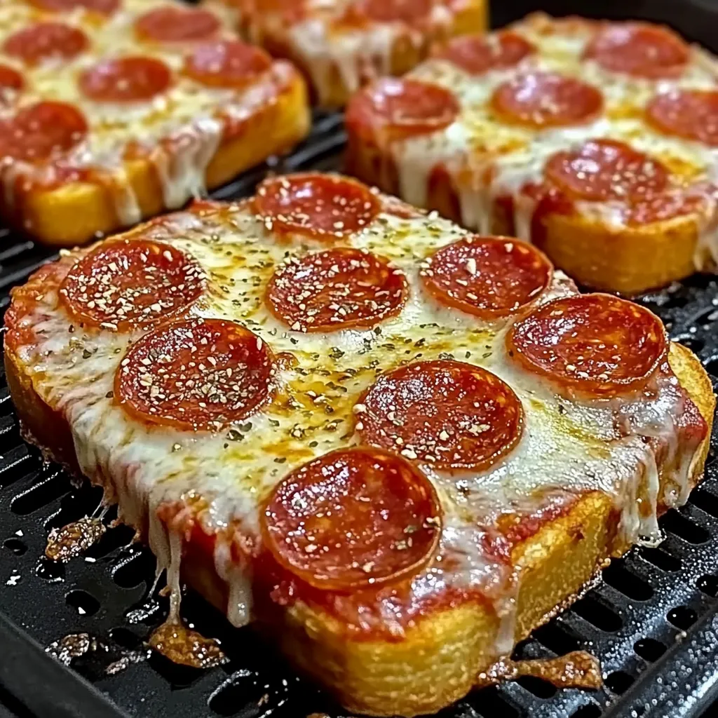 Mini air fryer pizzas