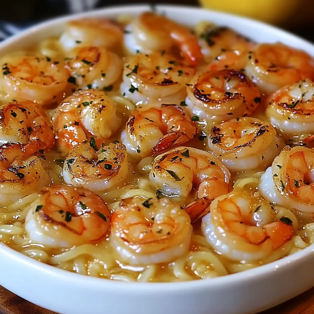 Garlic butter shrimp