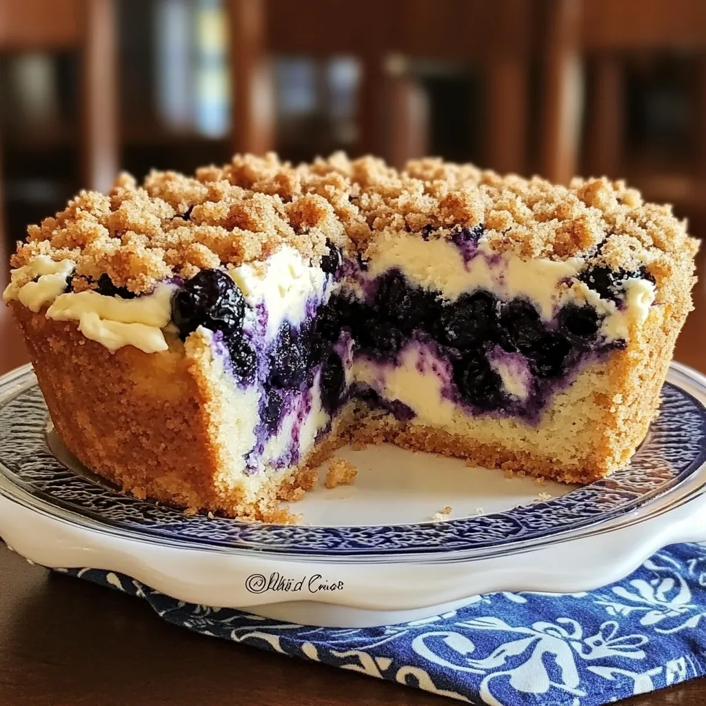 Sherry’s Blueberry Cream Cheese Crumb Cake