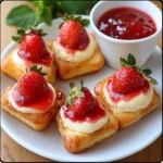 Cheesecake wontons