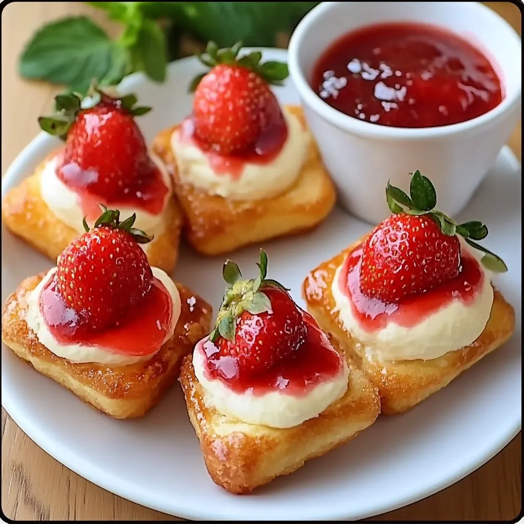 Cheesecake wontons