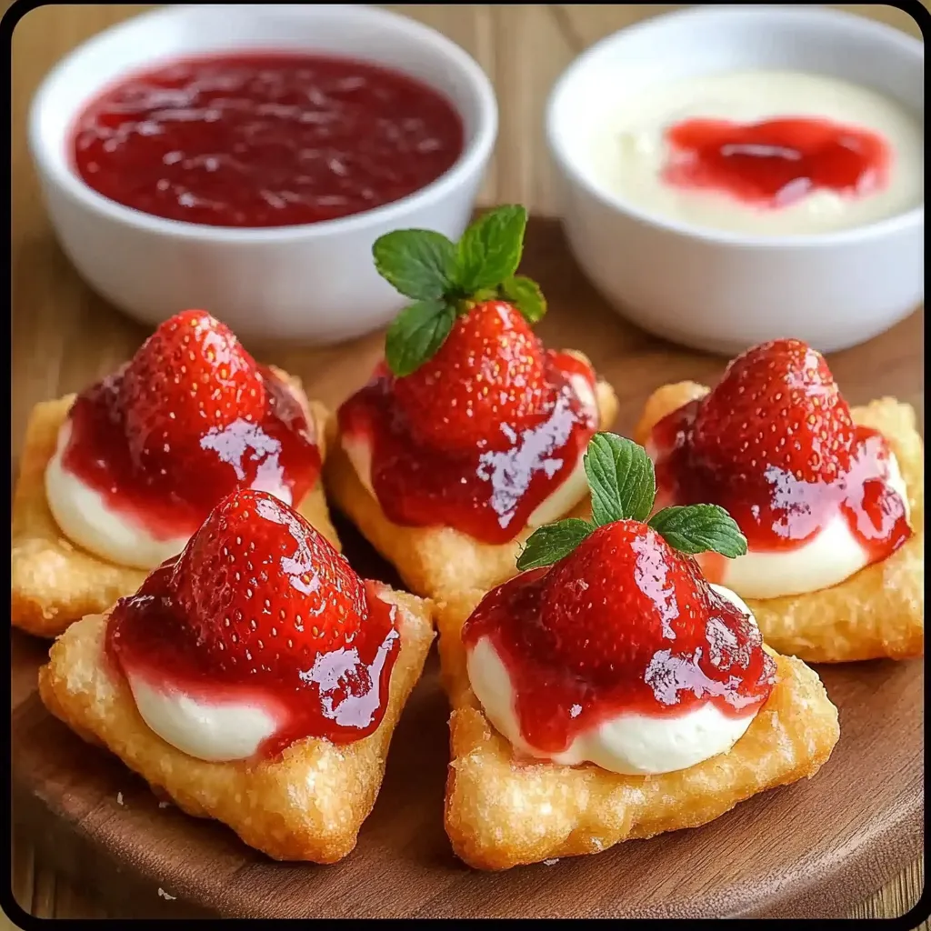 Strawberry cream cheese bites