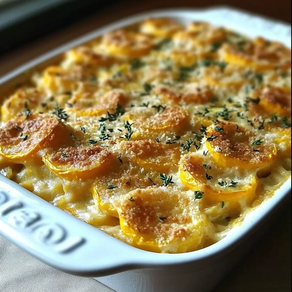 Cheesy squash bake