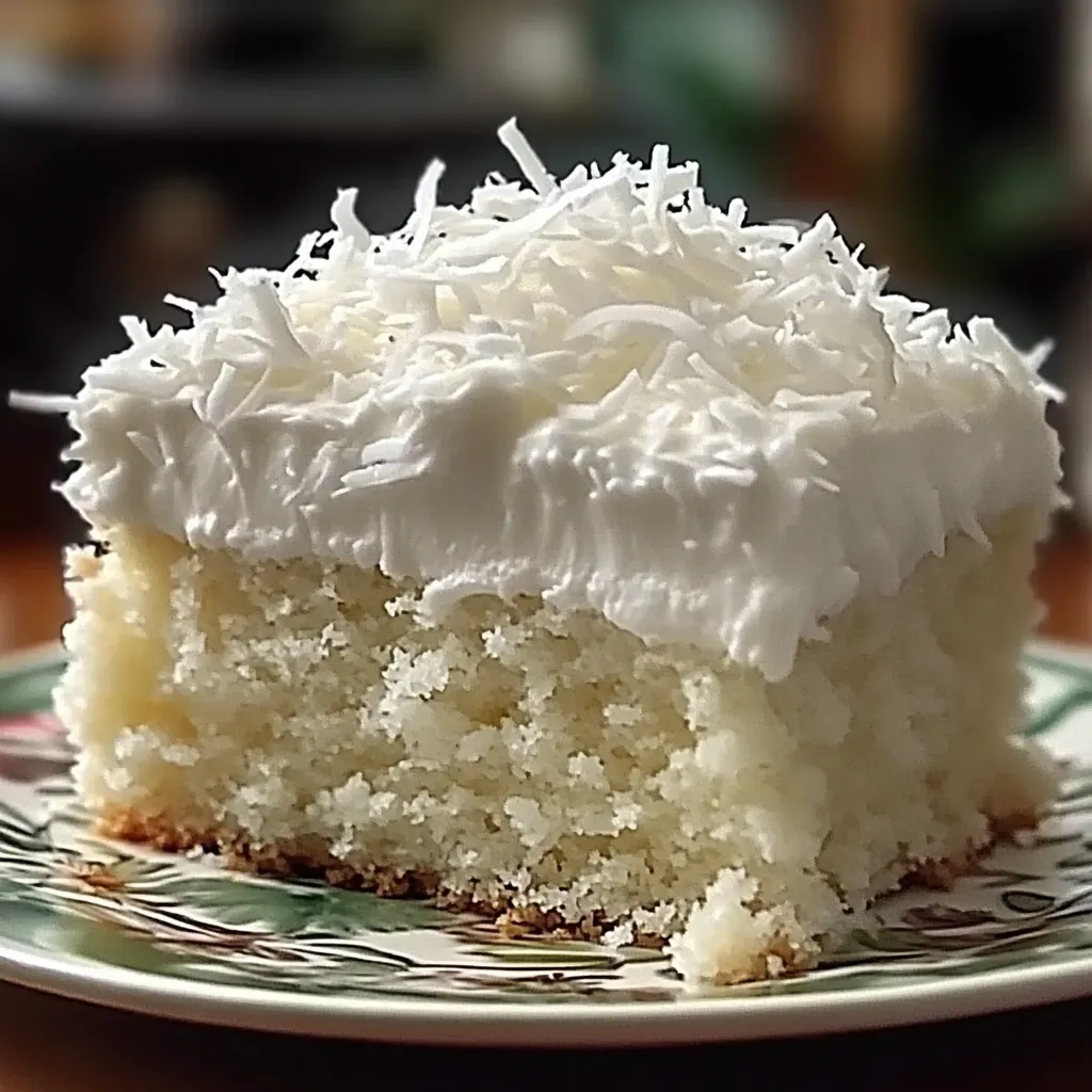 Coconut poke cake