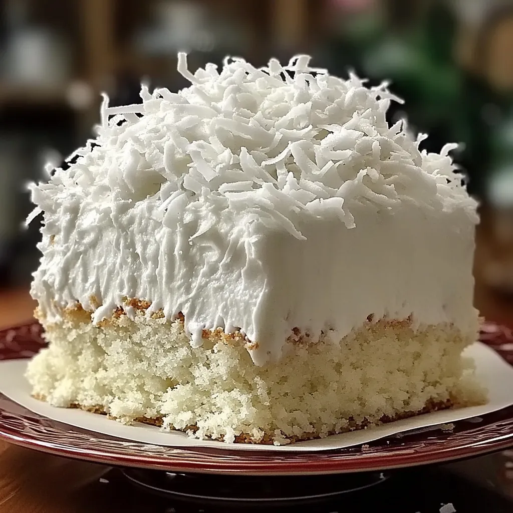 Tropical coconut cake