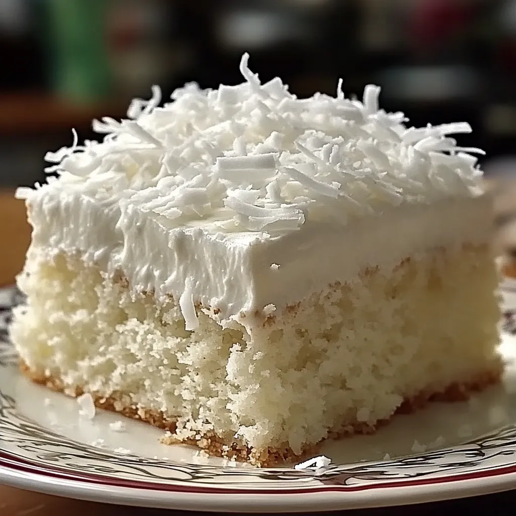 Moist coconut dessert