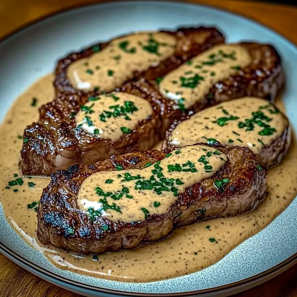 Sirloin garlic cream recipe
