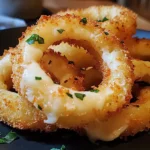 Cheesy Stuffed Mozzarella Onion Rings