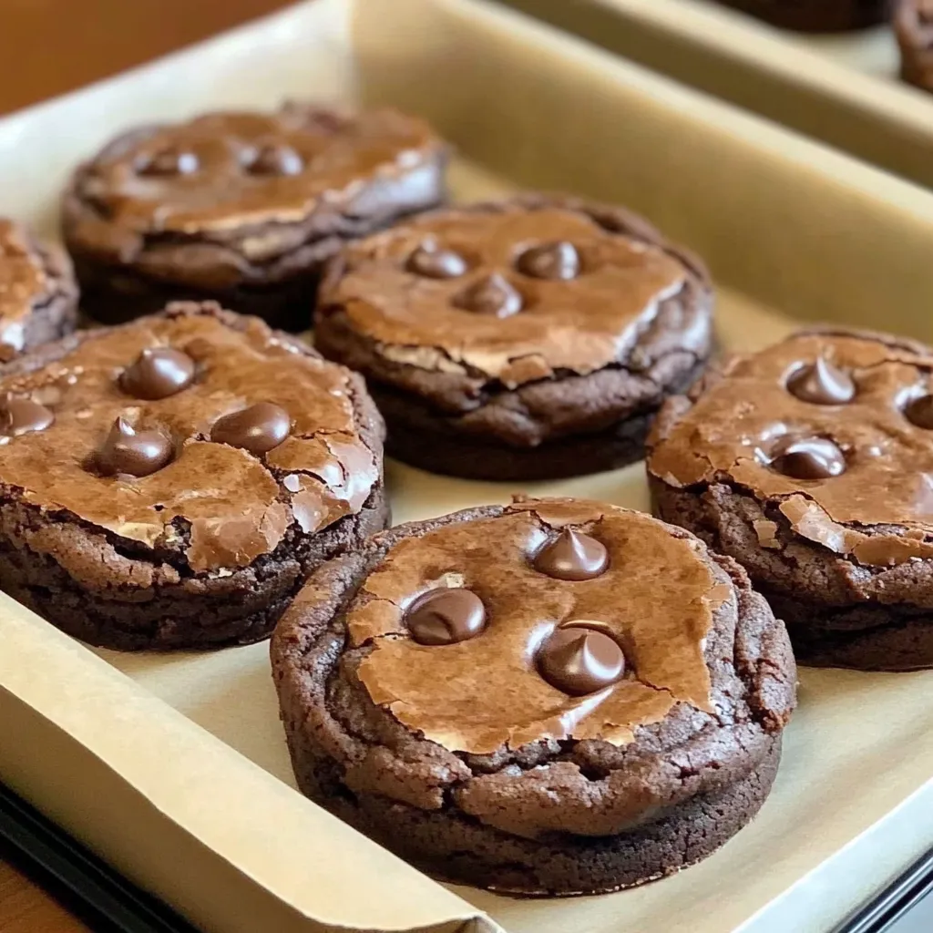 Chewy brownie cookies