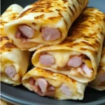 Air Fryer Chicken Ham Wraps