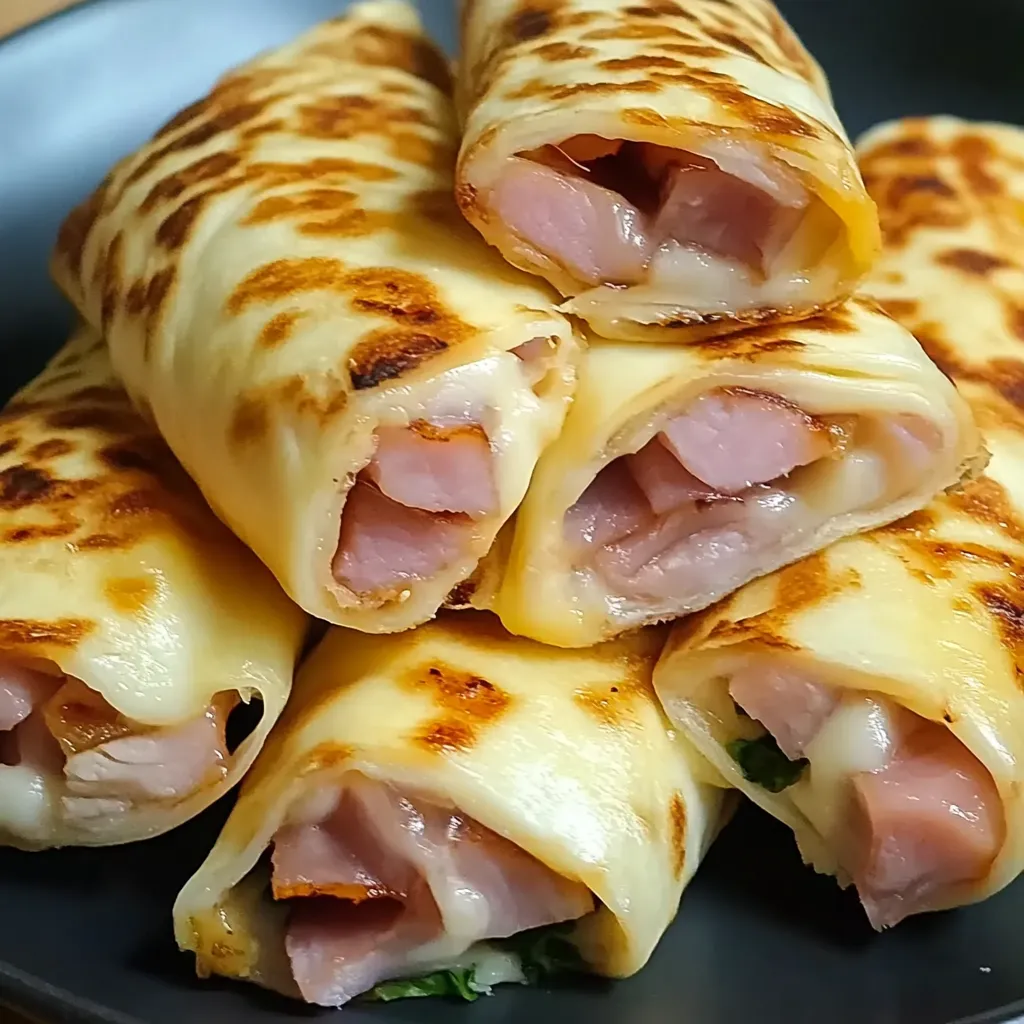 Chicken and ham wraps