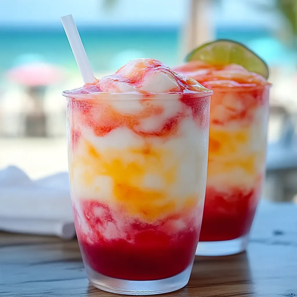 Strawberry coconut mocktail