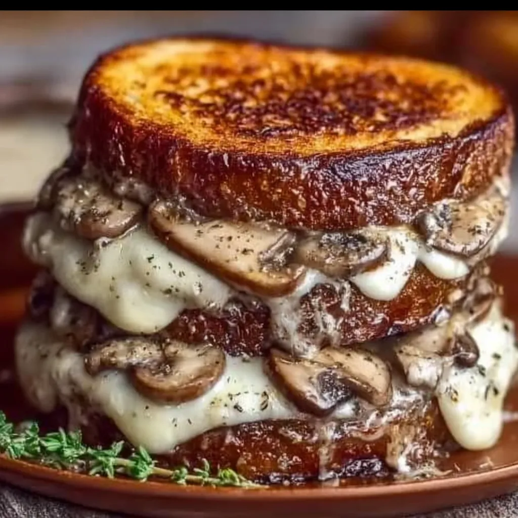 Melted Swiss sandwich