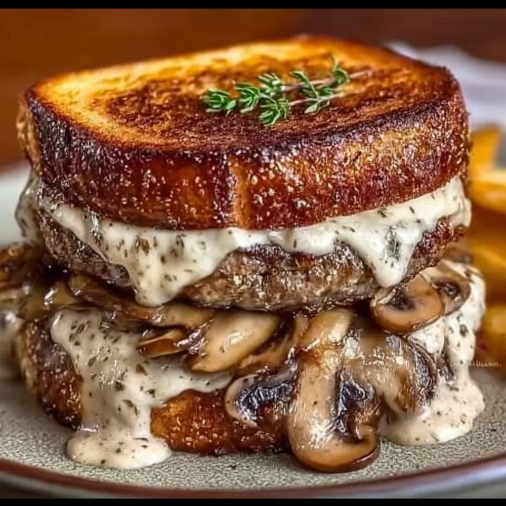 Beef mushroom melt