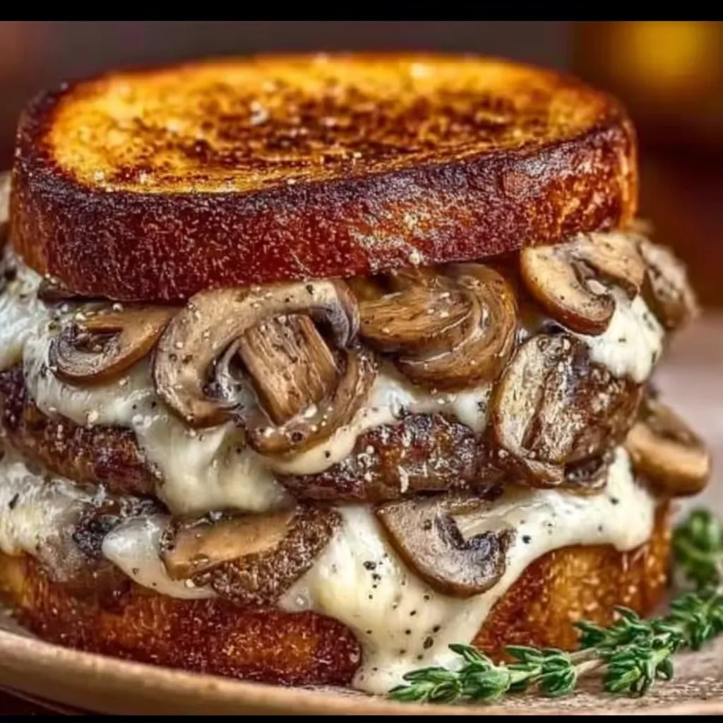 Mushroom Swiss burger