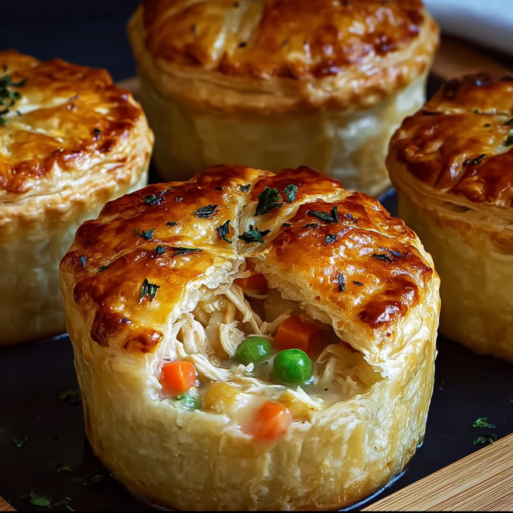 Chicken muffin tin pies