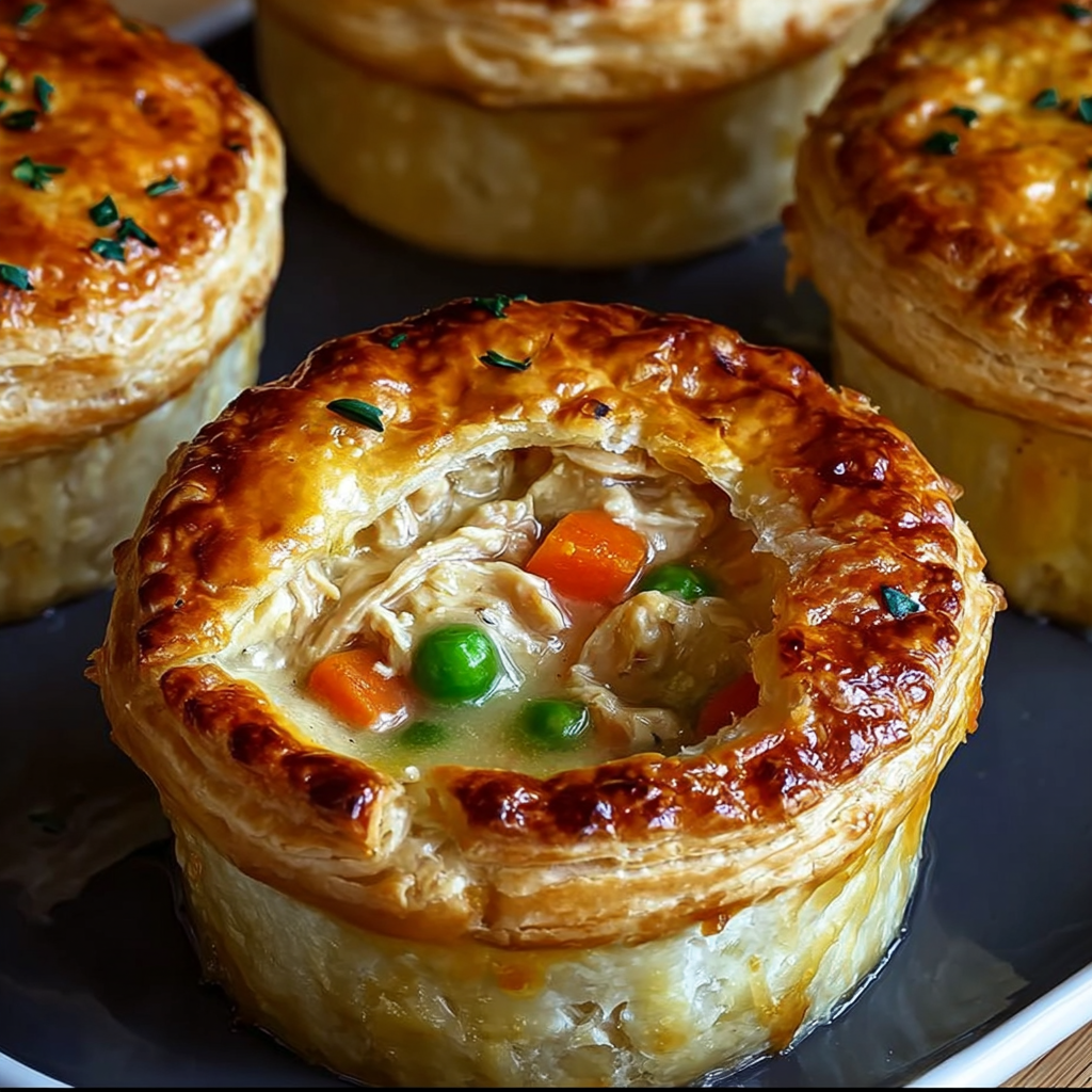 Handheld chicken pies