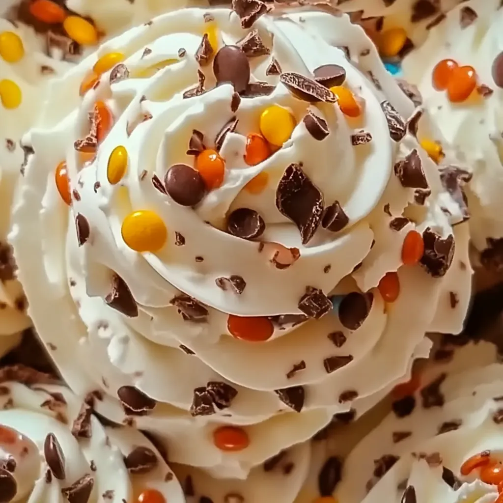Reese's Swirl Cool Whip and Pudding Frosting