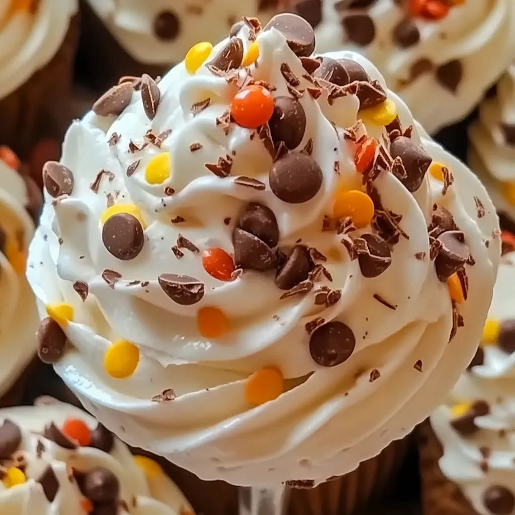 Reese's Swirl Cool Whip and Pudding Frosting