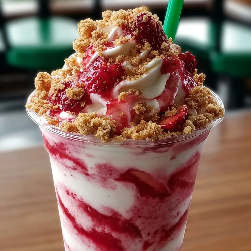 Strawberry Shortcake Frappuccino