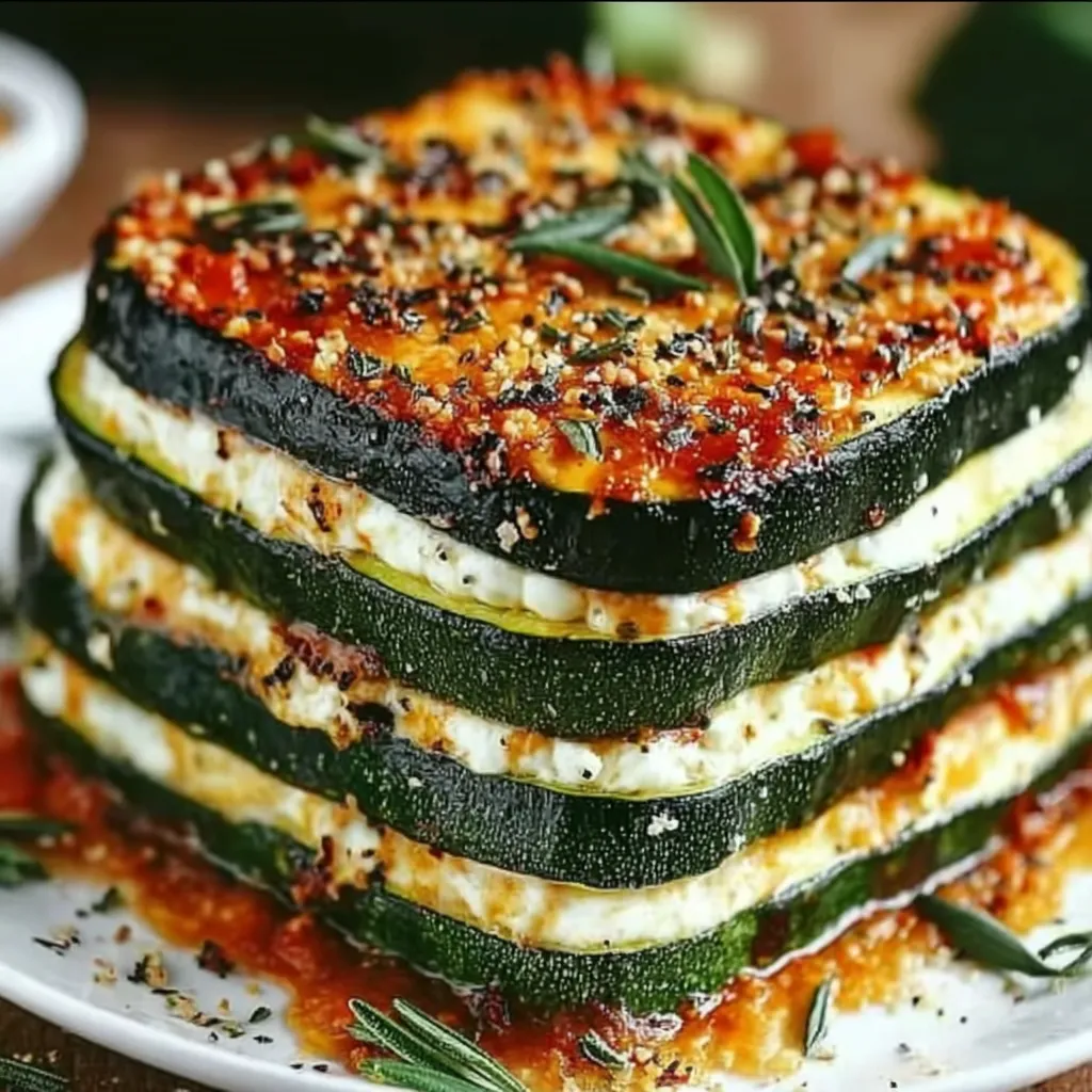 Layered Zucchini Ricotta Melts
