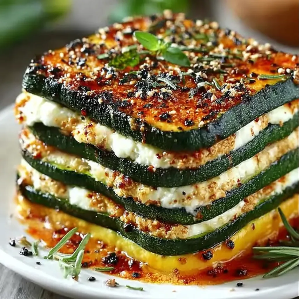 Layered Zucchini Ricotta Melts
