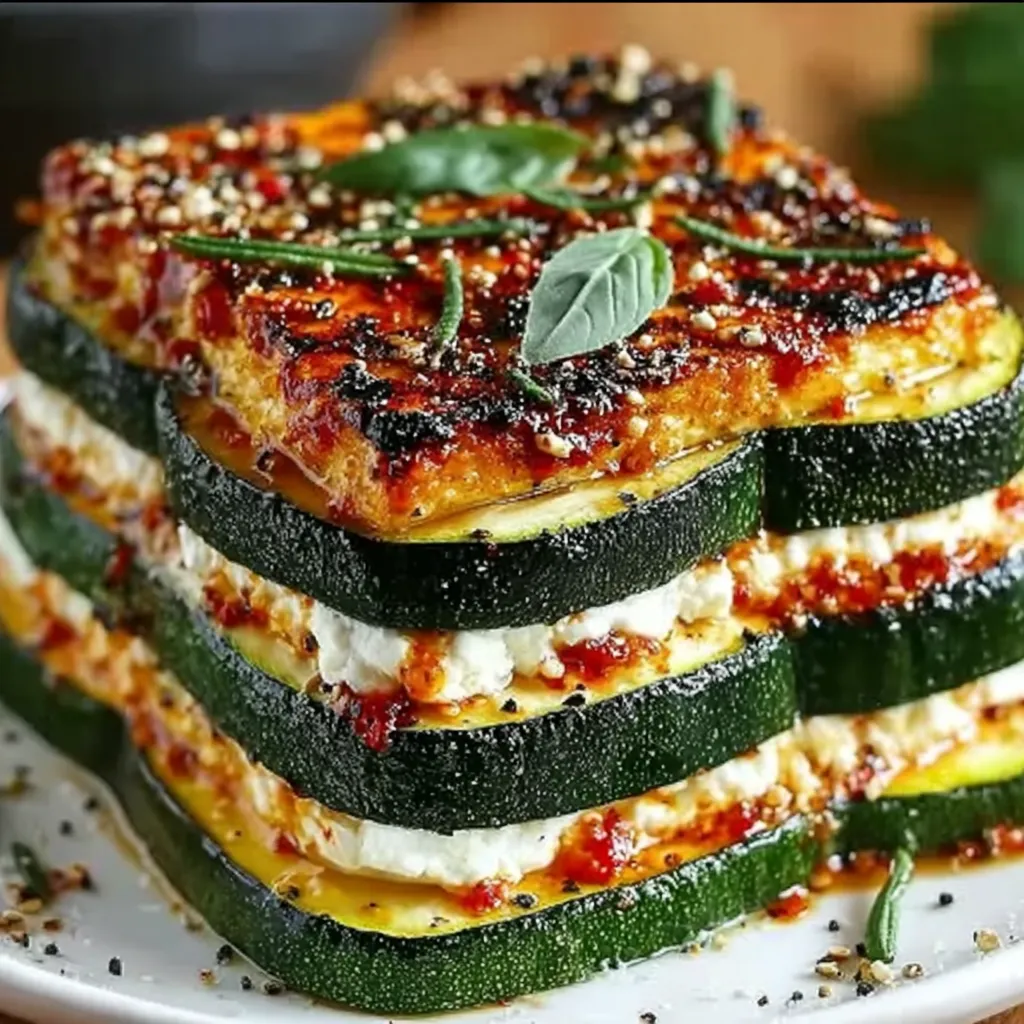 Layered Zucchini Ricotta Melts
