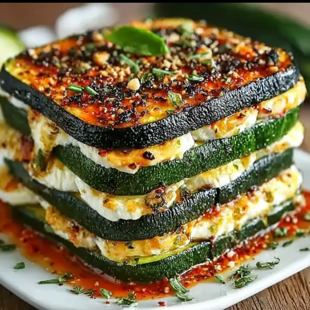 Layered Zucchini Ricotta Melts