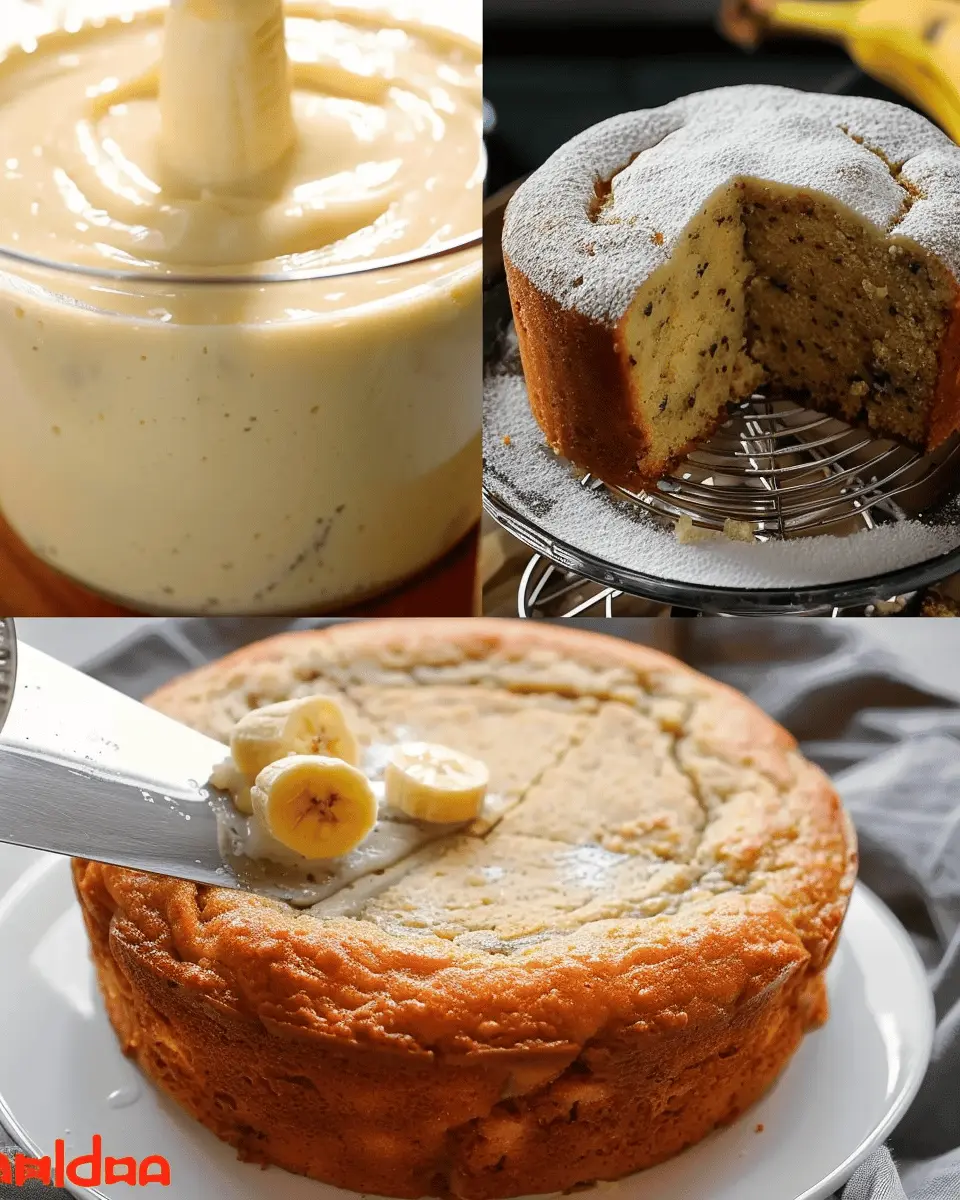 BANANA CAKE IN BLENDER