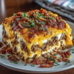 Bacon Cheeseburger Pan Lasagna