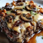Bacon Mushroom Swiss Meatloaf