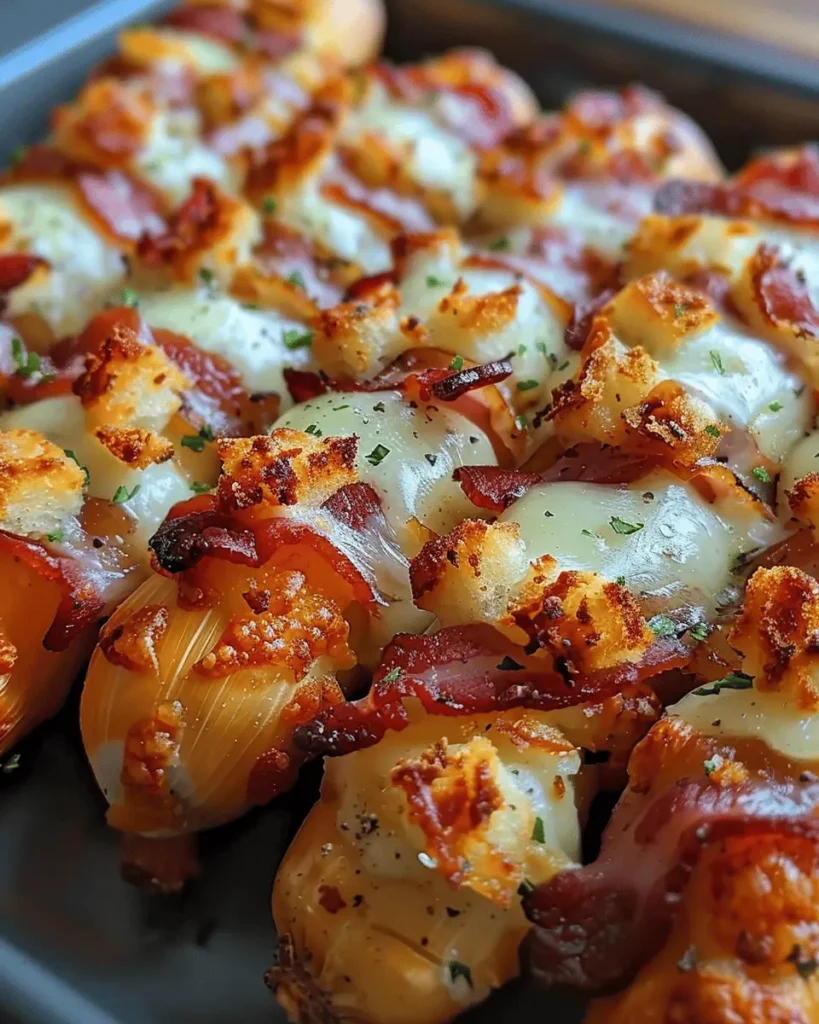 Bacon Wrapped Cheesy Garlic