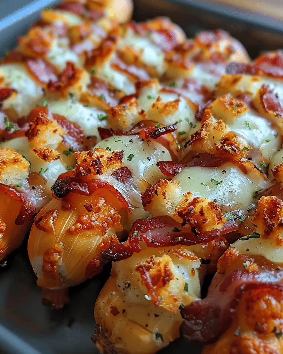 Bacon Wrapped Cheesy Garlic