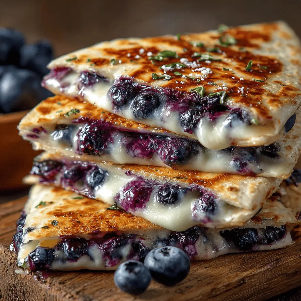 Blueberry Breakfast Quesadilla