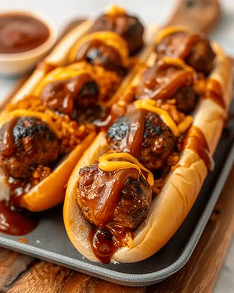 Bourbon BBQ Meatball Subs