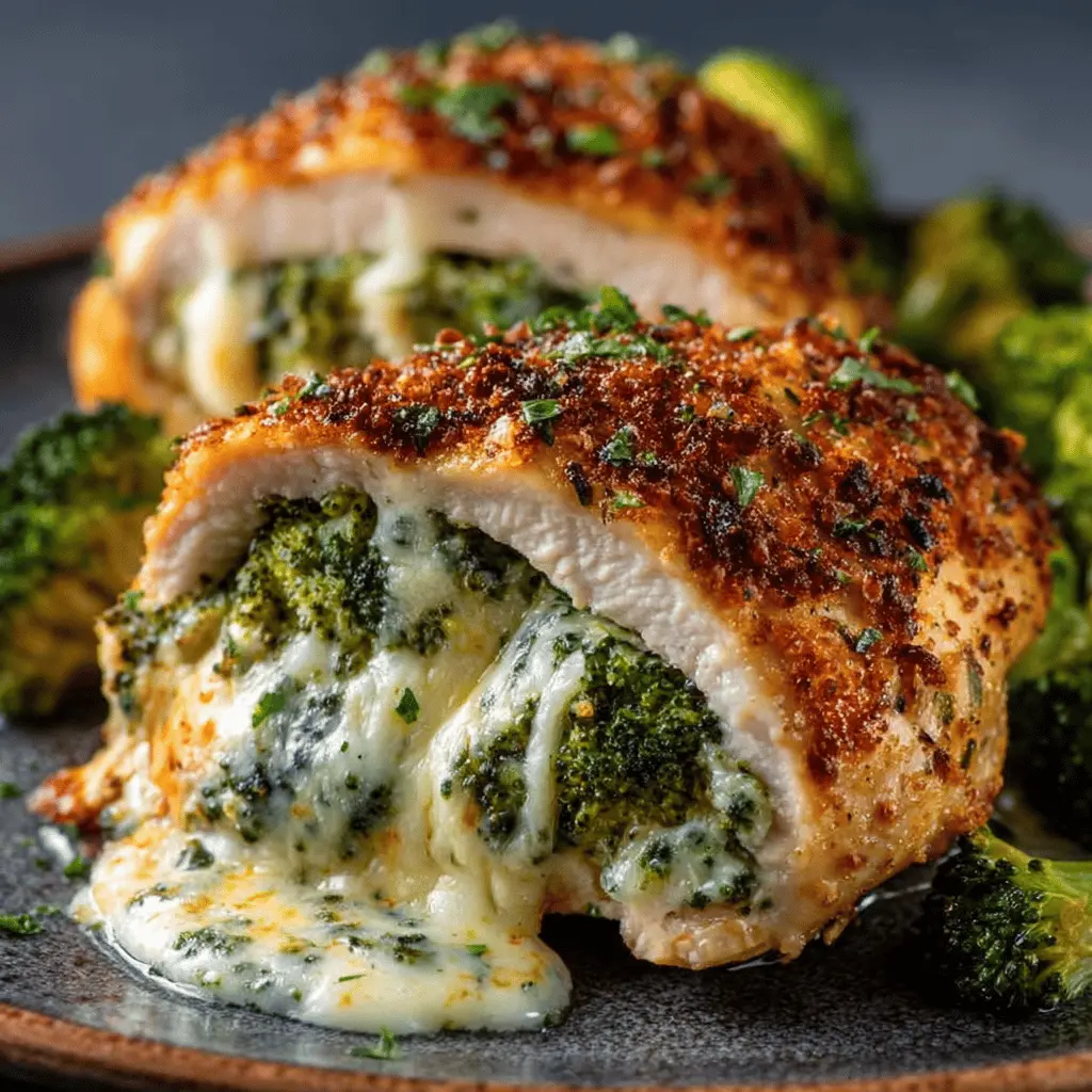 Broccoli and Cheese Stuffed Chicken – Full Recipe