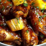 Brown Sugar Pineapple Wings Chicken