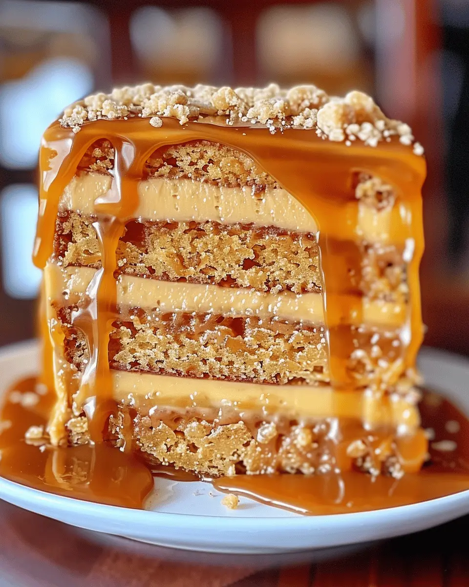 Caramel Butterscotch Layer Cake