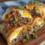 Cheeseburger Egg Roll