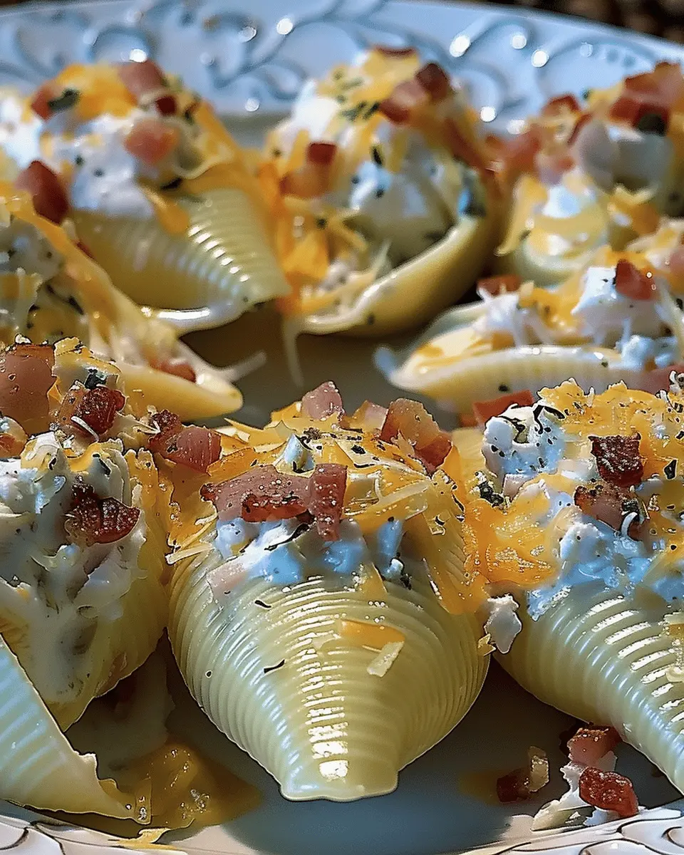 Chicken Bacon Ranch Stuffed Shells